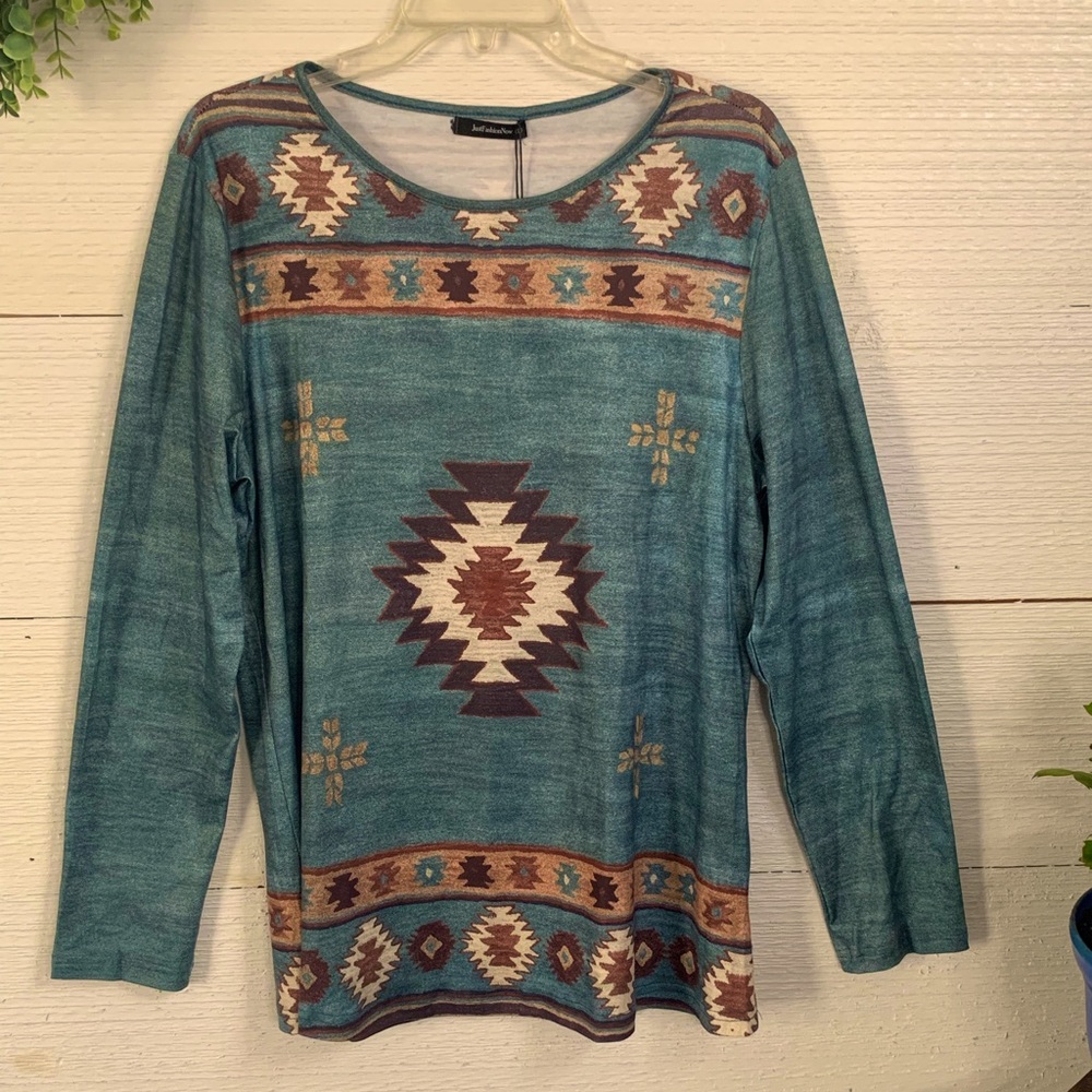Long Sleeve lightweight Top by Just Fashion Now.  Size L.